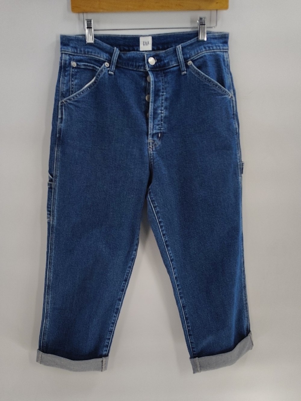 GAP Buttonfly Carpenter Denim Jeans Womens Size 10 High Waist